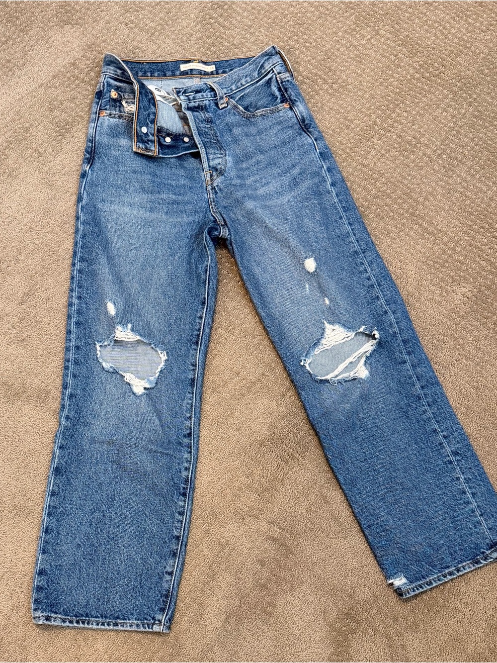 Levi’s Women’s High-Rise Jeans W26 L27 — Light Blue Denim
